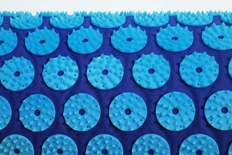Fitem Acupressure Set ‚ Acupressure Mat, Acupressure Cushion, Bag, Massage Ball For Relieving Of Pain In The Back And Neck ‚ Sciatica ‚ Back Massage, Muscle Relief And Recovery After Exercise Qc-M230Andqc-Pl66-Blue Blue-Turquoise - NewNest Australia