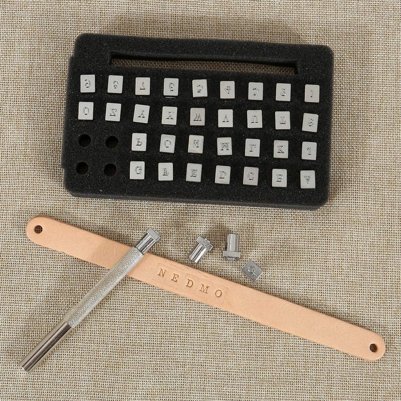 Yoption 36Pcs Leathercraft Metal Letter and Number Stamps Punch Set Tool, 26 Alphabet Imprinted Leather Punching Tools for Leather Belt Bag Hat Shoes Craft Marking (3MM) 3MM - NewNest Australia