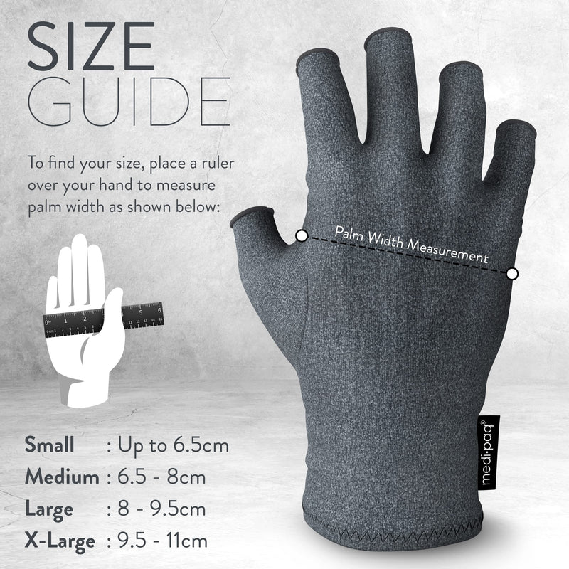 Medipaq Compression Gloves for Arthritis for Women & Men - Small with Grip - 1 Pair of Arthritis Gloves for Women & Men - arthritis Pain relief for Hands - Fingerless Gloves for Women & Men Single - NewNest Australia