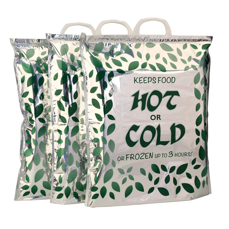 NewNest Australia - Hot Cold Food Bag (3 Pack) Reusable, Multipurpose Insulated Thermal Cooler for Warm Lunch Meals, Grocery/Fruit/Meat/Vegetables, Ice-cold Beers & Beverages | Keeps Frozen Up to 3 Hours 