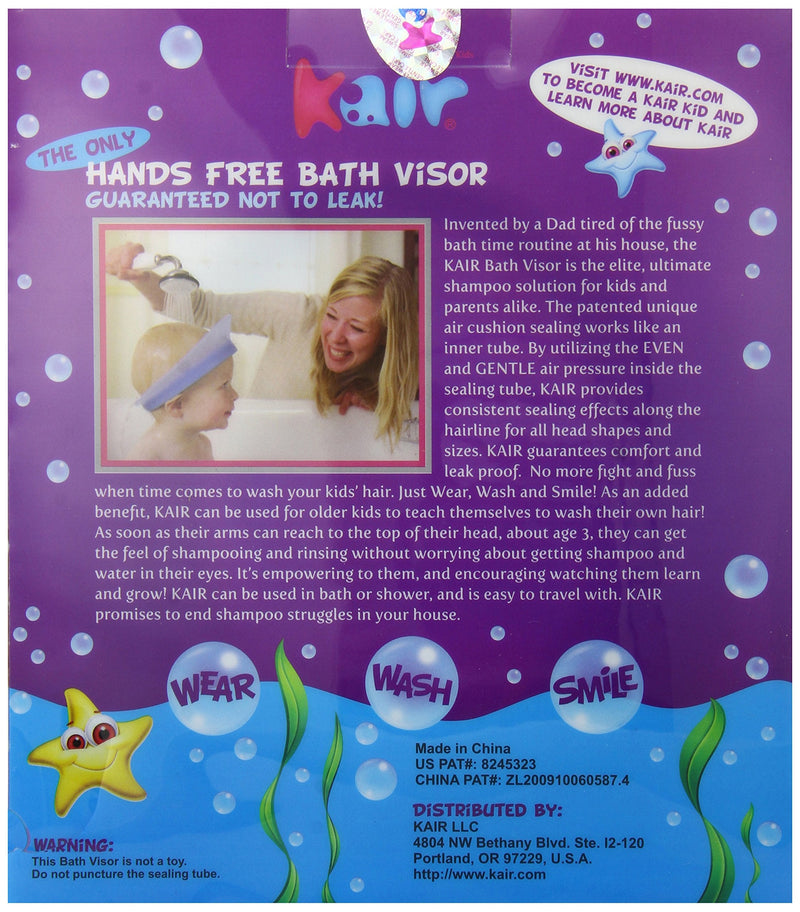 Kair Bath Visor for Babies, Safe Silicone Shower Cap for Kids, Shower Water Guard for Baby Bath and Toddler Bath - Blue - NewNest Australia