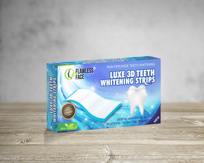 Teeth Whitening Strips - 28 Strips for Natural Clean Smile - 14 Days Advanced Non-Peroxide Teeth Whitening Kit - Home Tooth Whitening Non Crest Treatment 3D Advanced Effects - Free P&P - UK Seller - NewNest Australia