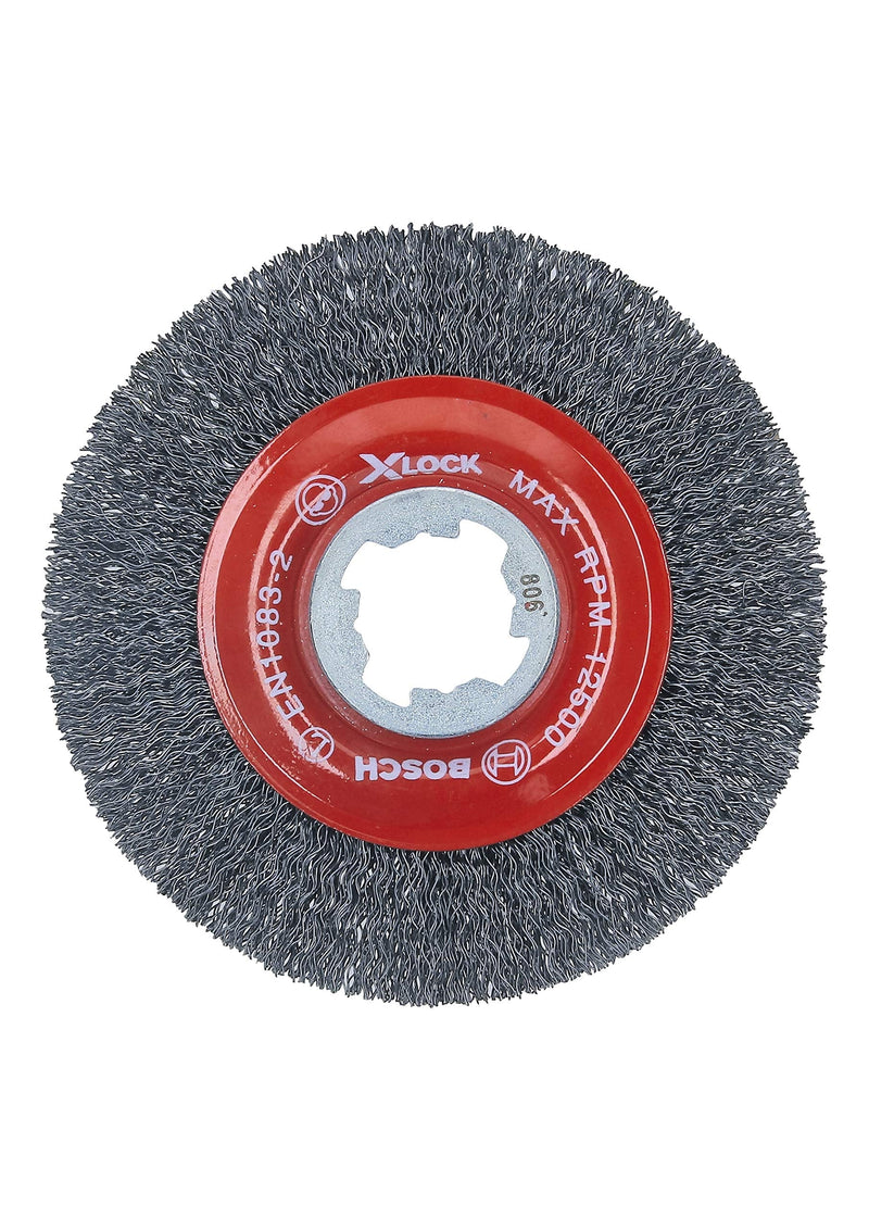 Bosch WBX418 4-1/2 In. Wheel Dia. X-LOCK Arbor Tempered Steel Crimped Wire Wheel 4-1/2 In. Carbon Steel Crimped - NewNest Australia