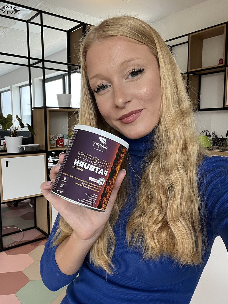 Nature'S Finest Night Fatburn Extreme Dietary Supplement For Weight Loss With 4-In-1 Formula, Powder, Proven Fat Burner With Morosil, L-Carnitine And Valerian, Slimming In Sleep - NewNest Australia