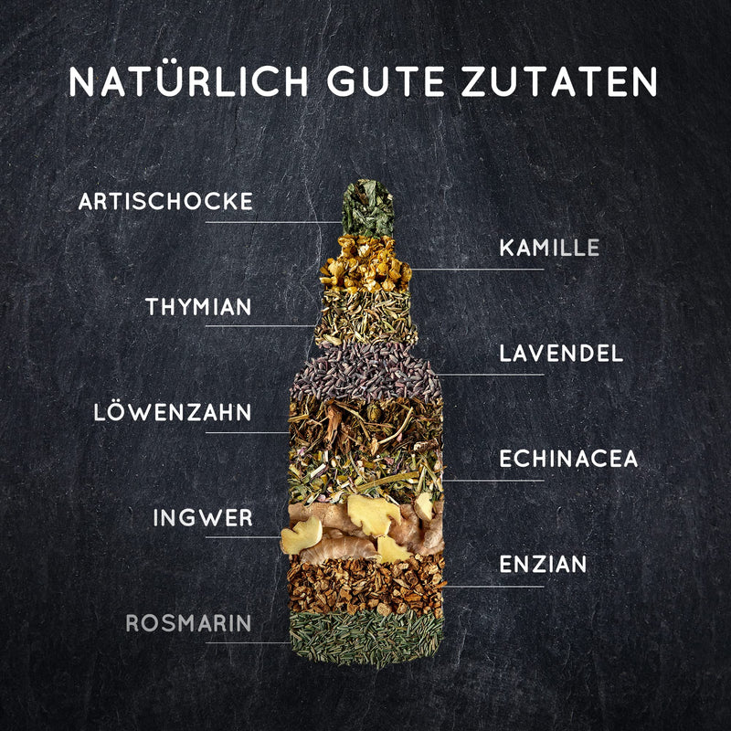 Nature Love Hildegard Von Bingen Organic Bitter Drops Without Alcohol (50 Ml) - High Dose Bitter Drops As 5:1 Extract Of Exquisite Herbs And Plants - Vegan, Laboratory Tested - NewNest Australia