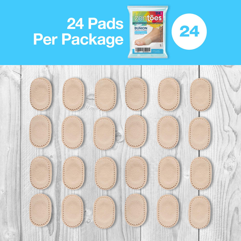 ZenToes 24 CT Bunion Cushions Waterproof and Odor Resistant Toe and Foot Protector Pads - NewNest Australia