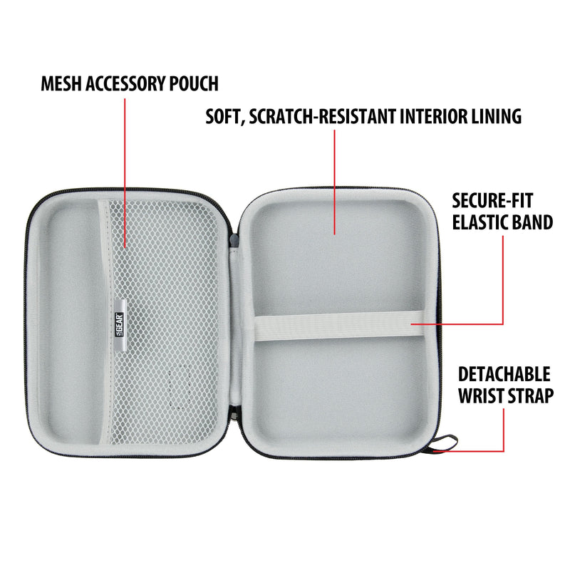 USA GEAR Insulin Travel Case - Diabetic Bag with Protective Hard Shell Exterior, Zipper and Wrist Strap - Diabetic Travel Case Holds Insulin, Lancets, Needles and More Diabetic Supplies - Black - NewNest Australia