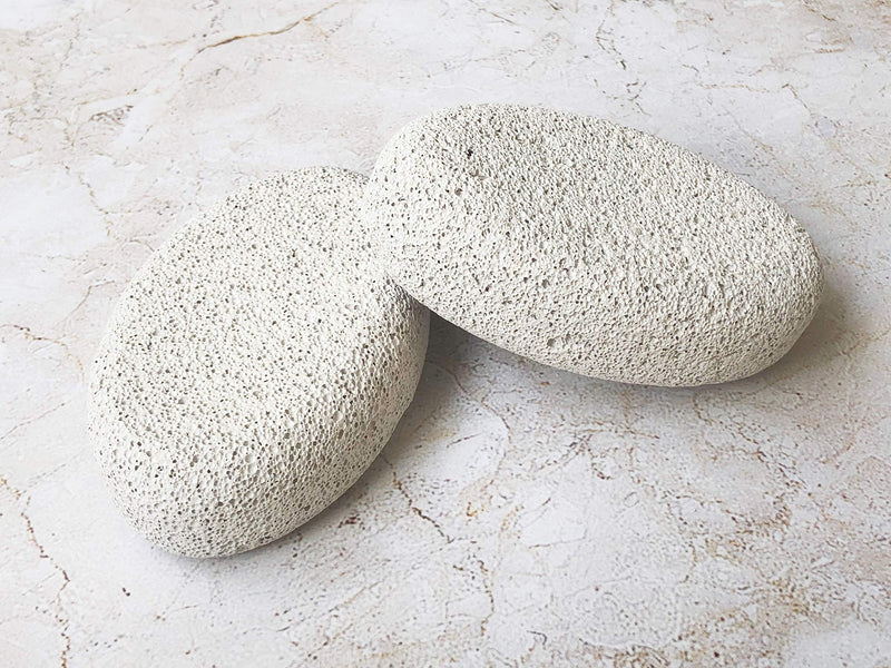 2 Pcs Natural Pumice Stone for Feet, Foot Scrubber Stone, Foot Care, Hands, Body, Pedicure Exfoliator Tools for Dead/Hard Skin - NewNest Australia