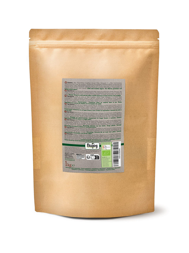 Biojoy Organic Maca Powder from Peru, Lepidium Meyenii (1 kg) - NewNest Australia