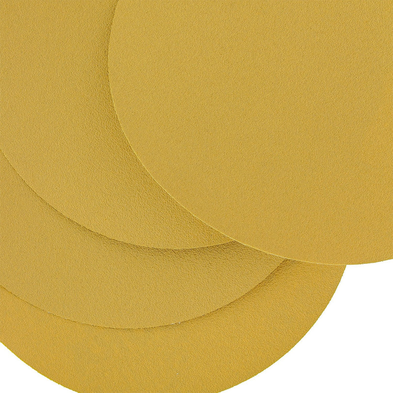 Dura-Gold Premium 6" Gold PSA Sanding Discs - 120 Grit (Box of 50) - Self Adhesive Stickyback Sandpaper for DA Sander, Finishing Coarse-Cut Abrasive - Sand Automotive Car Paint Woodworking Wood Metal 120-Grit - NewNest Australia