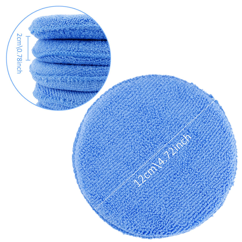 Augshy 15 Pcs Standard Microfiber Applicator Pads - Blue Wax Applicator - NewNest Australia