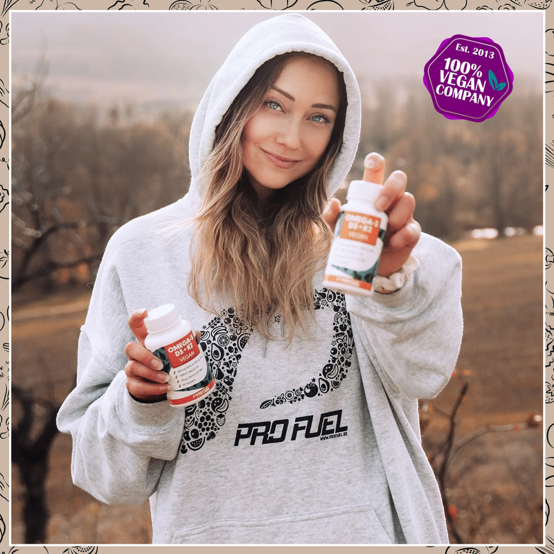 Omega-3 vegan + D3 & K2 (90x), 1100mg algae oil with 600mg DHA & 300mg EPA + 1000 IU vitamin D3 + 40 µg vitamin K2 - O3 D3 K2 vegan Essentials - Omega-3 capsules high dosage, bioavailable & laboratory tested 90 pieces (1 pack Pack) - NewNest Australia