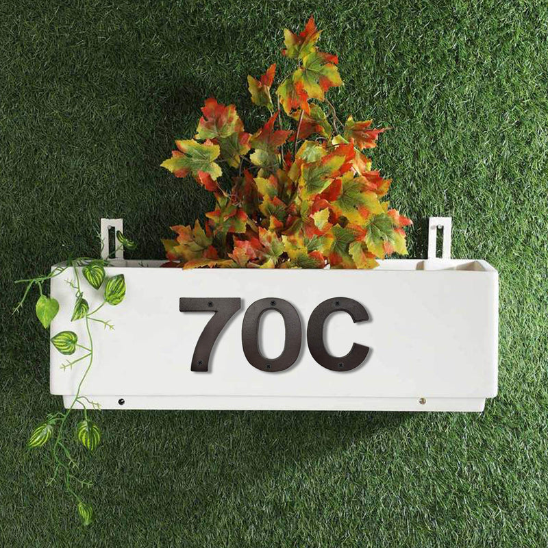 Cast Iron House Numbers-4.9 Inch High Home Address Numbers/Mailbox Numbers, Number 0 - NewNest Australia