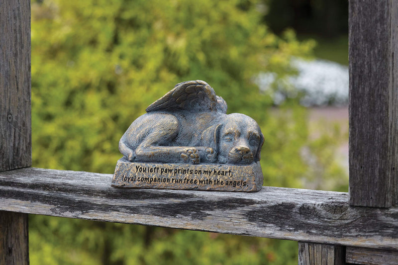 NewNest Australia - Roman Garden - Dog with Wings Garden Statue, 6H, Garden Collection, Resin and Stone, Decorative, Memorial Gift, Garden Gift, Home Outdoor Decor, Durable, Long Lasting 