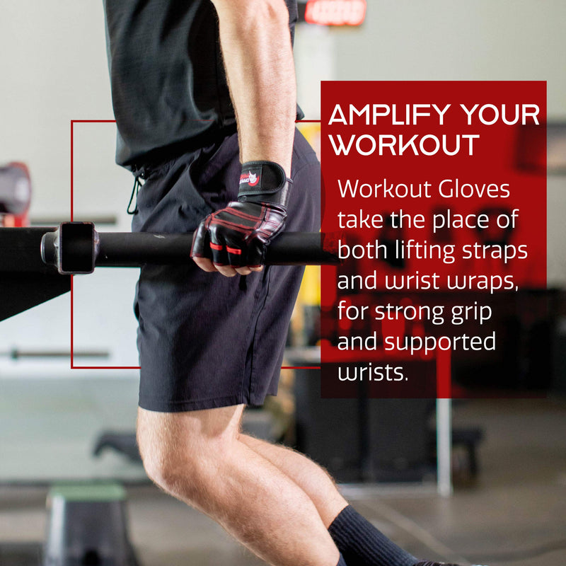 Work Out Gloves for Weight Lifting - Top Men and Womens Weightlifting Gym Glove for Barbell Exercise Workouts - Extra Soft Protective Grips for Comfortable Workout Grip with Lock In Wrist Wrap Medium - NewNest Australia