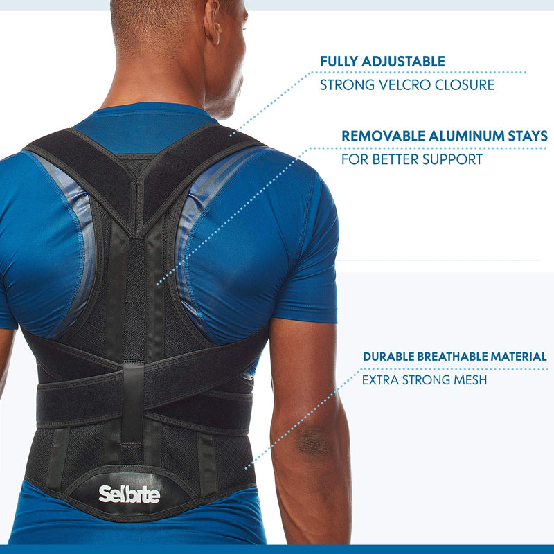 Back Brace Posture Corrector for Men and Women - Adjustable Posture Back Brace for Upper and Lower Back Pain Relief - Muscle Memory Support Straightener (Small) Small - NewNest Australia