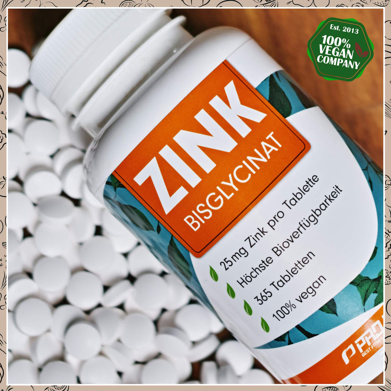 Hochdosierte Zinc Tablets Premium Quality | Zinc with the lack of Prevention and symptoms and Fighting with Zinc to Gcycinat | Immune System to Strengthen, Skin Repair Profuel Zinc Carbon Battery, 50/60 Vegan Tablets - NewNest Australia