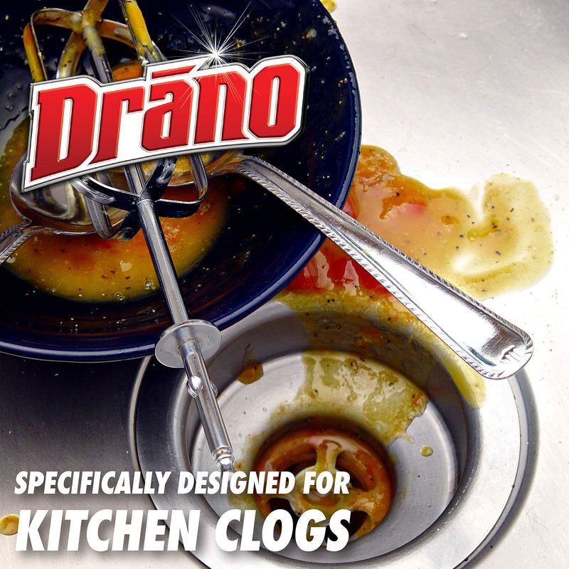Drano Kitchen Granules Drain Clog Remover and Cleaner, Unclogs blockage from Grease or Cooking Oil, 8.8 oz 8.8 Ounce (Pack of 1) - NewNest Australia