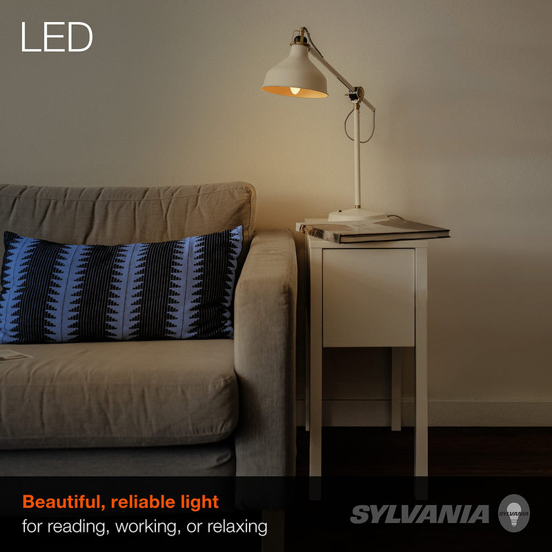 SYLVANIA ECO LED B10 Light Bulb, 40W=4.5W, 7 Year, 300 Lumens, Non-Dimmable, Clear, 2700K, Soft White - 6 Pack (40878) Soft White (2700K) 6 Count (Pack of 1) - NewNest Australia
