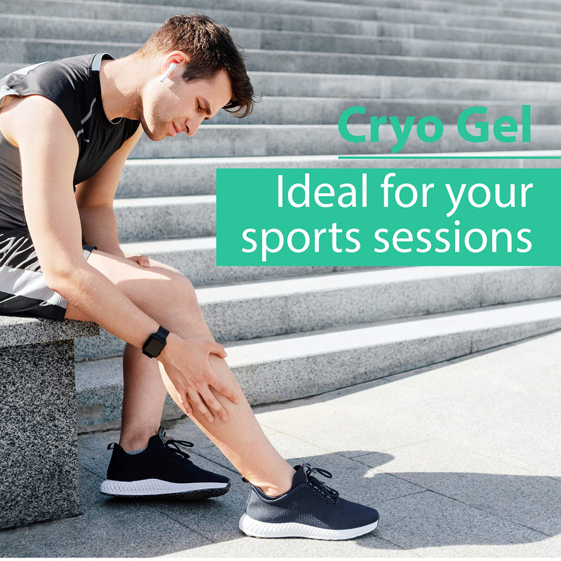 Cryo gel Heavy legs relief - Muscle gel - Cooling gel - Anti-Cellulite gel - Sore muscle rub - Aching Joints - Gel max strength - Swollen legs - Special Cooling Action - 500ml - 17.59 fl oz - NewNest Australia