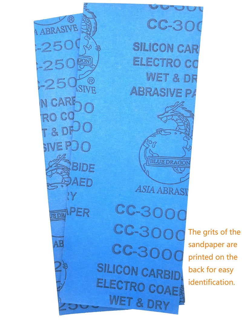 24PCS Sand Paper Variety Pack Sandpaper 12 Grits Assorted for Wood Metal Sanding, Wet Dry Sandpaper 120/150/180/240/320/400/600/800/1000/1500/2500/3000 Grit - NewNest Australia