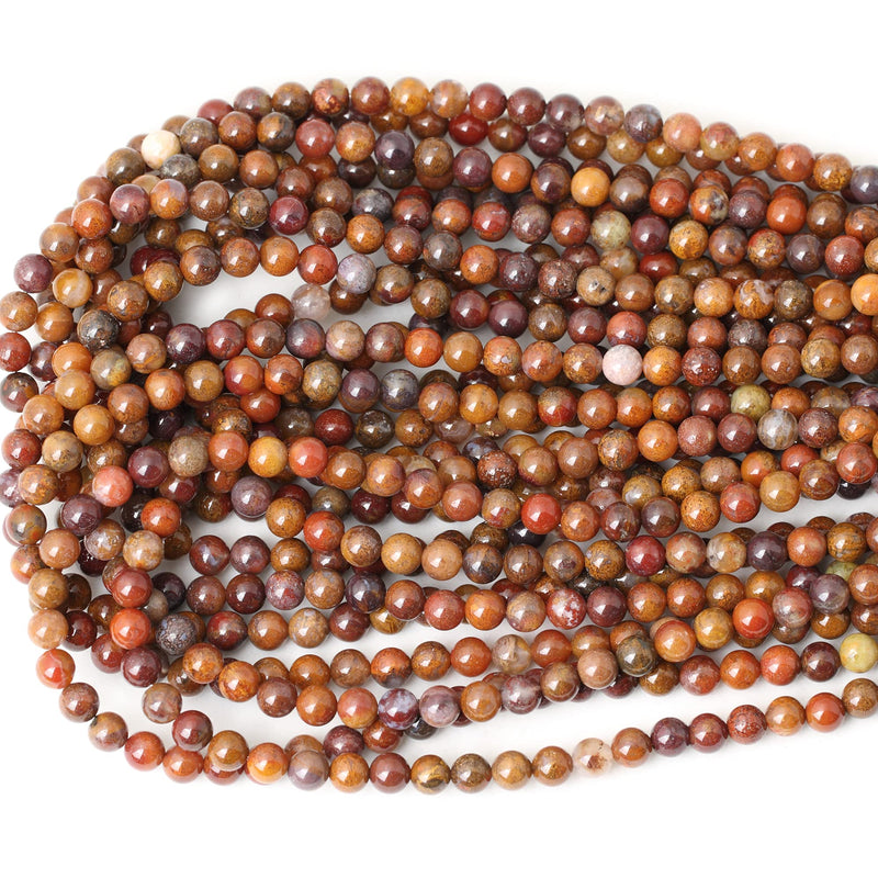 CHEAVIAN 60PCS 6mm Natural Aqua Nueva Agate Round Loose Beads DIY Bracelet Necklace Materials 1 Strand 15" - NewNest Australia