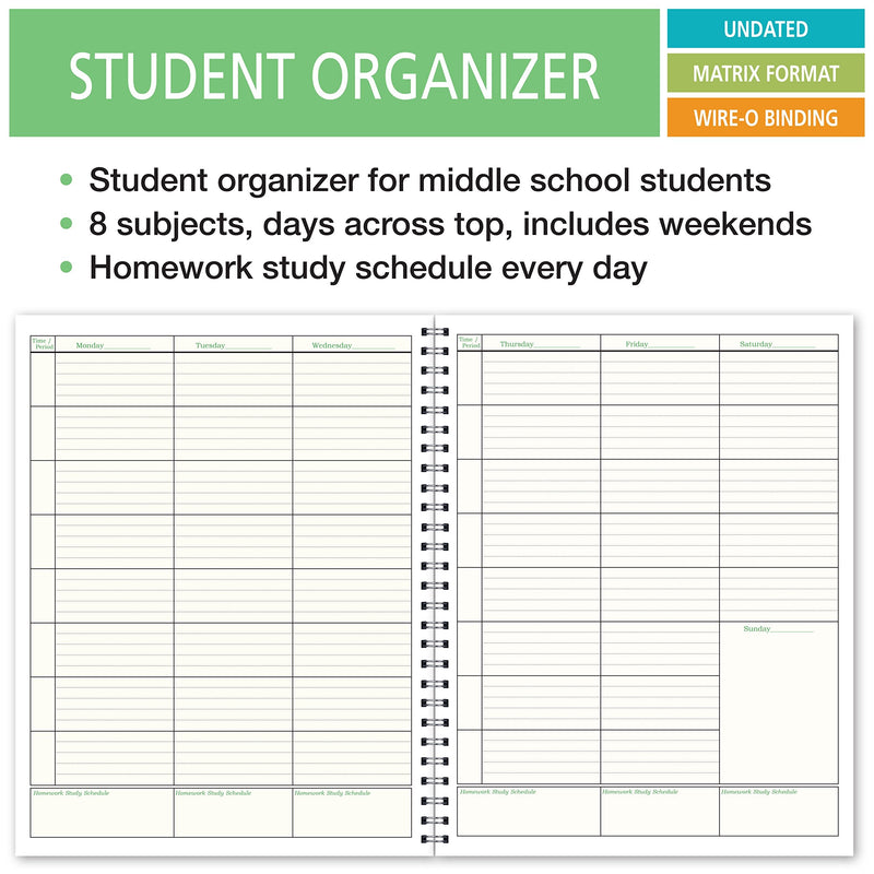 Undated Student Organizer for Middle School (SO-8) - NewNest Australia