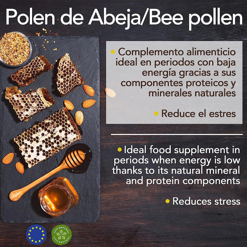 Pollen (EU) 500 g - 100% natural. Waste-free bee pollen. pollen. Bee pollen is a source of proteins, amino acids, lipids, vitamins and minerals. - NewNest Australia