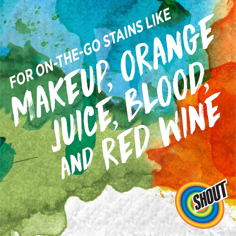 Shout Wipe and Go Instant Stain Remover, for On-the-Go Laundry Stains, 12 Count - Pack of 6 (72 Total Wipes) Pack of 6 (72 Total Wipes) - NewNest Australia