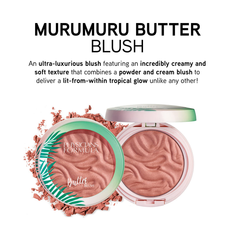 Physicians Formula - Murumuru Butter Blush - Blush with Ultra-Rich Formula with Murumuru Butter for Radiant Brightness, Creamy and Soft Texture - Bright Finish - Natural Glow - NewNest Australia