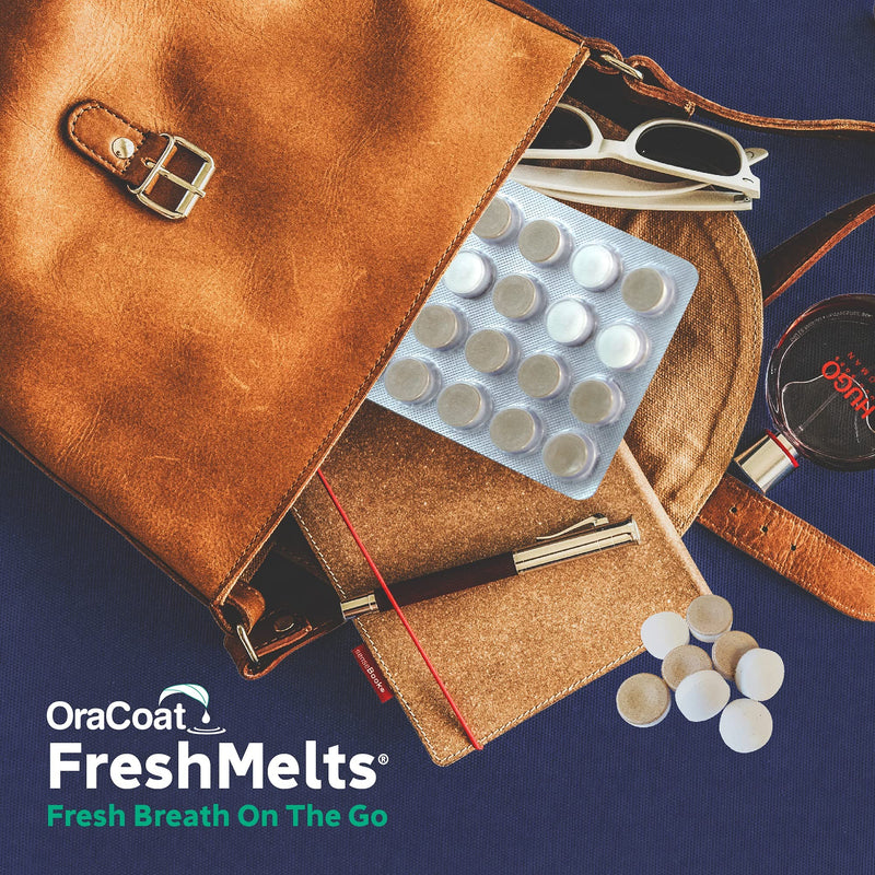 OraCoat® FreshMelts® Fresh Breath Stick-on™ Melts for Lasting Freshness, Sweet Mint 40 Count - NewNest Australia