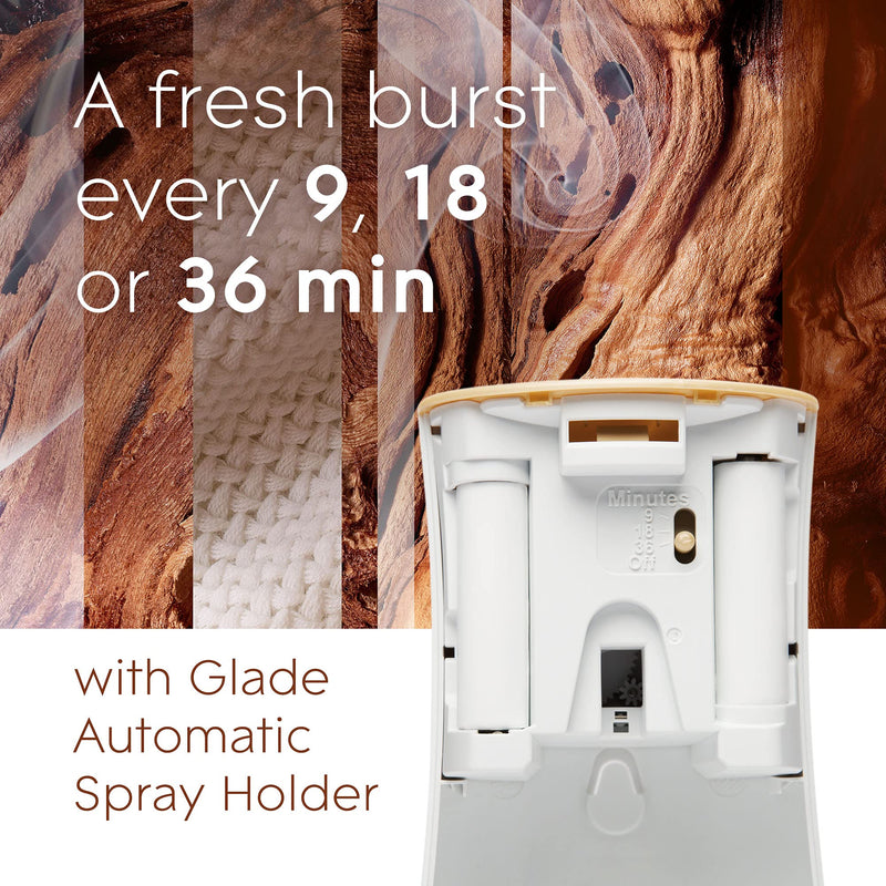 Glade Automatic Spray Refill, Air Freshener for Home and Bathroom, Cashmere Woods, 6.2 Oz, 2 Count - NewNest Australia