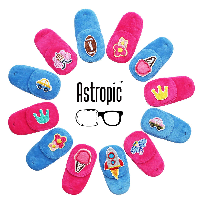 Astropic 2Pcs Eye Patches for Kids Glasses to Cover Either Eye (Butterfly & Dragonfly) Dragonfly & Butterfly - NewNest Australia