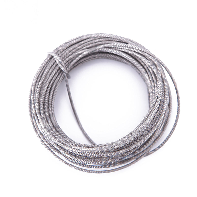 26ELE Picture Hanging Wire 50lb, Heavy Duty Stainless Steel Wire Rope for Hanging Picture Frame Mirror and Wall Art, Strong Metal Wire 100Feet with 20PCS Aluminum Crimping Sleeves - NewNest Australia