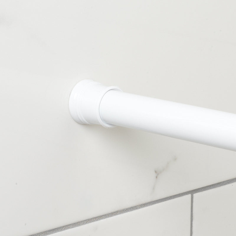 Zenna Home 604W Adjustable Curtain Tension Shower Rod, 36"-60", White - NewNest Australia