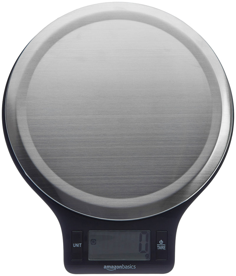 Amazon Basics Stainless Steel Digital Kitchen Scale with LCD Display, Batteries Included - NewNest Australia