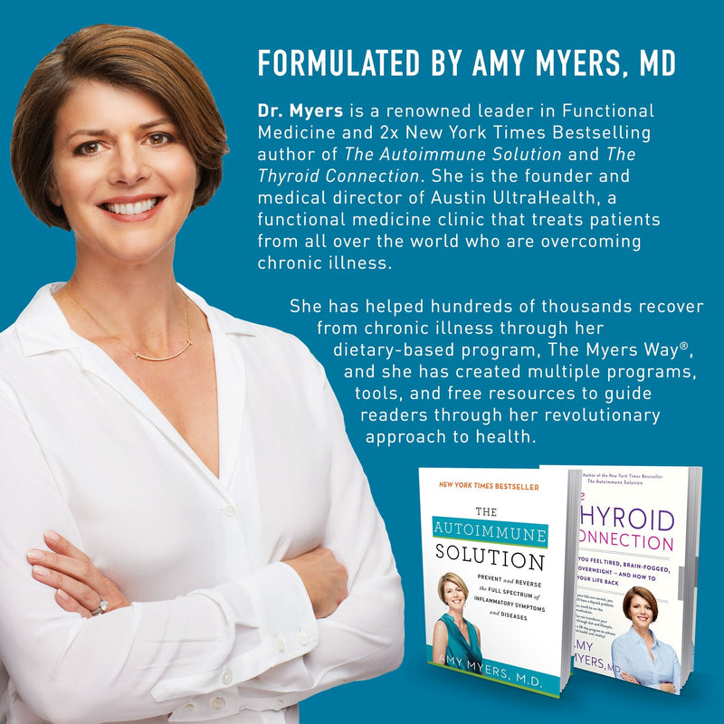 Coconut Charcoal Capsules from The Myers Way Protocol - Natural Activated Charcoal, Gas Reliever & Support For Affects Of Mold/Toxins - Dietary Supplement 60 Capsules, 30 Servings - Dr. Amy Myers - NewNest Australia