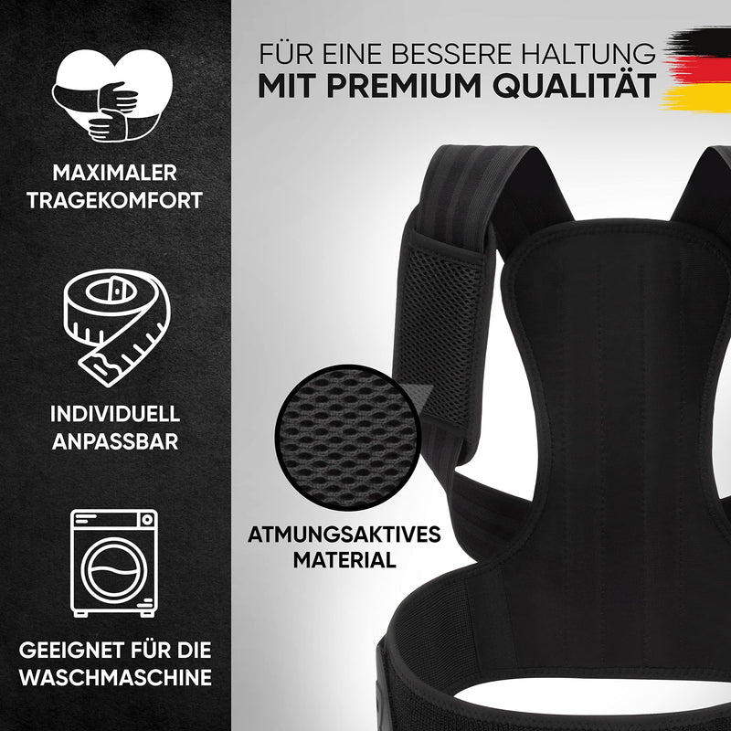 Posture Corrector For Men And Women, 3-In-1 Back Straightener And Back Support For Perfect Posture And Shoulder Pain, Adjustable Shoulder Strap With Fitness Band And Premium Video Course (M) - NewNest Australia