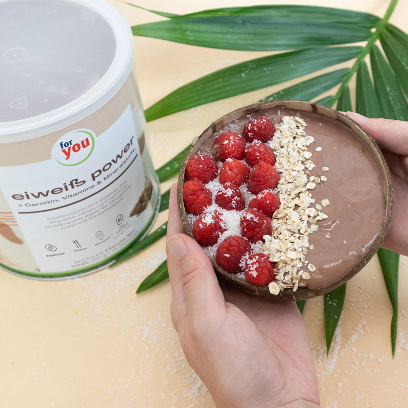 Power Protein According To Dr. Strunz With Free Shaker I Highly Soluble, Creamy Multi-Component Protein: Whey, Soy, Milk, Chicken Egg Protein + L-Carnitine Vitamins Minerals I Cs 156 (Chocolate) - NewNest Australia