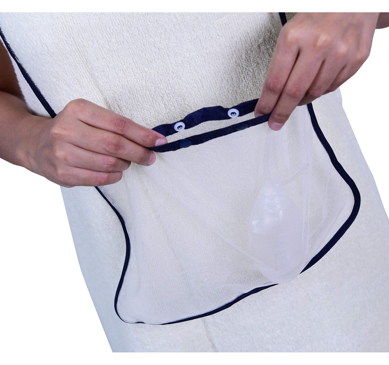 Mastectomy & Post Surgery Drain Carrier Belt & Shower Holder (Two Pack Black/Navy) Black / Navy - NewNest Australia