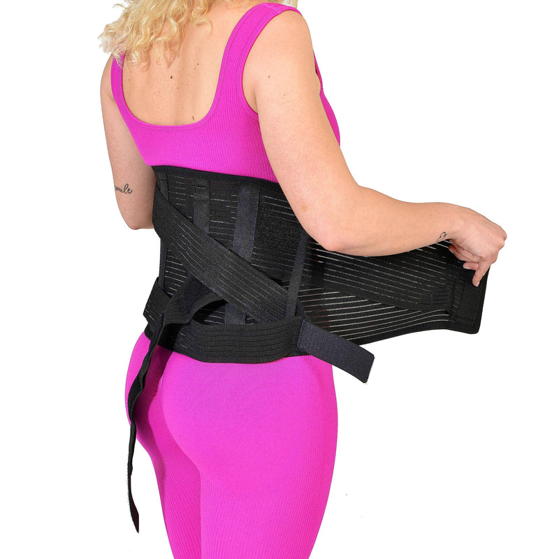 Sporttherapy Lumbar Band, Universal Back Support, Orthopedic Lumbar Bust With Removable Rails, Lumbar Elastic Band For Stabilizing The Sacro-Lumbar Area, L (100/120 Cm) - NewNest Australia