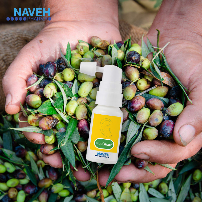 NAVEH PHARMA Otic Guard Natural Ear Wax Removal Spray – Herbal-Oil Blend for Ear Infections and Ear Pain in Adults – Ear Wax Softener for Clogged Ear Relief and Swimmer’s Ear 1 Fl Oz 1 Ounce (Pack of 1) - NewNest Australia