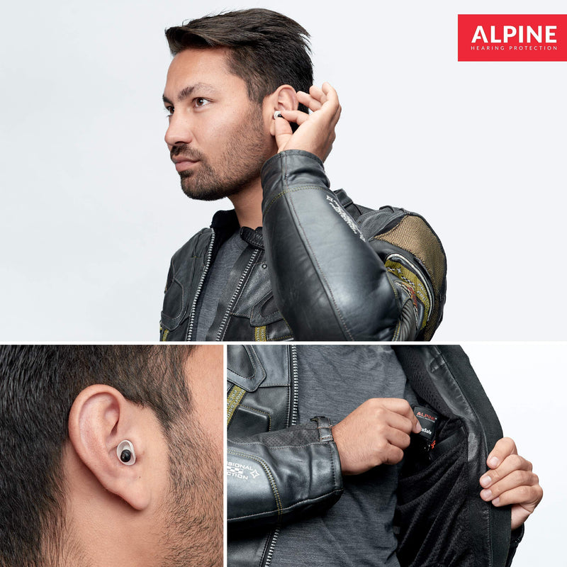 Alpine MotoSafe Tour Ear Plugs - Prevents Hearing Damage While Motorcycling - Traffic Still Audible - Comfortable Hypoallergenic Material - Reusable Earplugs - NewNest Australia