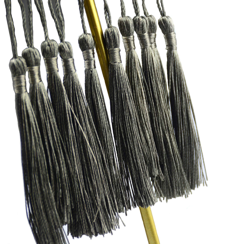 100pcs 13cm/5 Inch Silky Floss Bookmark Tassels with 2-Inch Cord Loop and Small Chinese Knot for Jewelry Making, Souvenir, Bookmarks, DIY Craft Accessory (#27) #27 - NewNest Australia