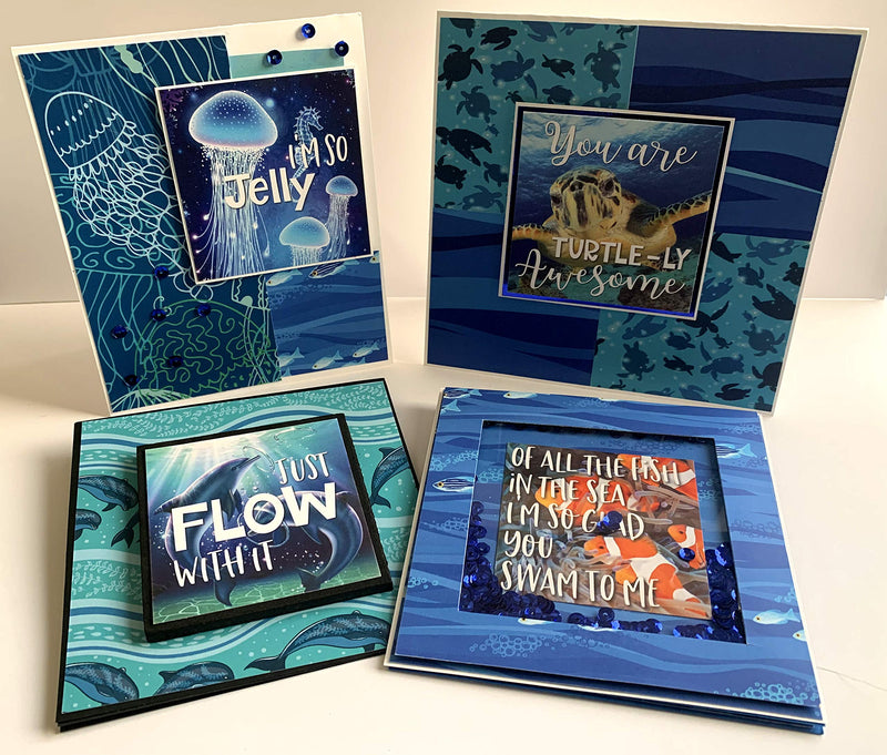 Reminisce Sea Life Collection Scrapbook Kit Paper Crafts, Multi Color Palette - NewNest Australia
