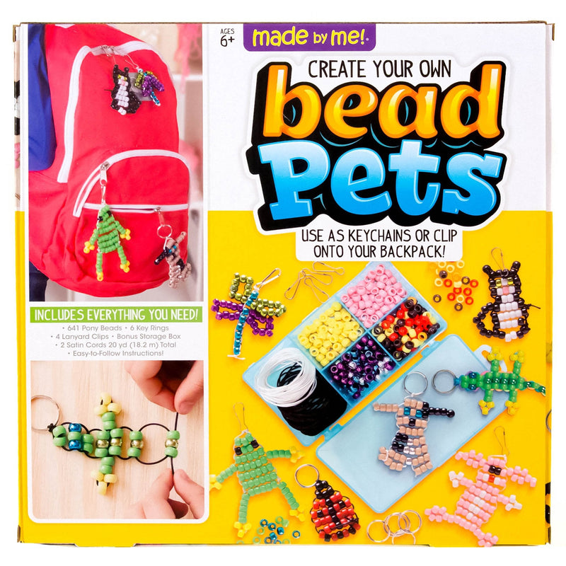 Made By Me Create Your Own Bead Pets by Horizon Group Usa, Includes Over 600 Pony Beads, 6 Key Rings, Storage Box & Much More Multi - NewNest Australia