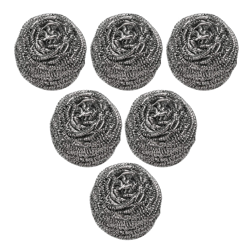 SCRUBIT 6 Pack Stainless Steel Scourers – Steel Wool Scrubber Pad Used for Dishes, Pots, Pans, and Ovens. Easy scouring for Tough Kitchen Cleaning. - NewNest Australia