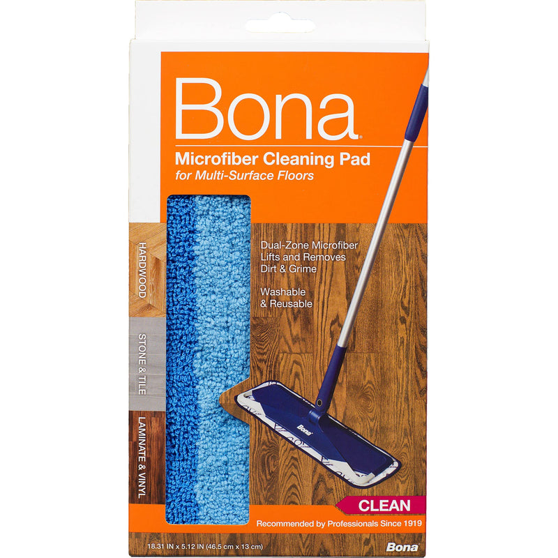 Bona Microfiber Cleaning Pad, for Hardwood and Hard-Surface Floors, fits Bona Family of Mops, 1 Pack - NewNest Australia