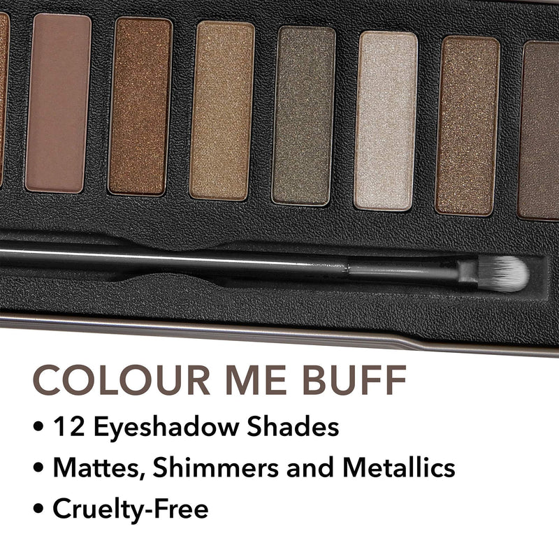 W7 | Colour Me Buff Eyeshadow Makeup Palette | Tones: Creamy Mattes & Shimmer Metallics | Colours: Neutral Nudes, Browns, Coppers and Smokes | Cruelty Free Eye Makeup For Women W7 - 'Colour Me Buff' Natural Nudes - NewNest Australia