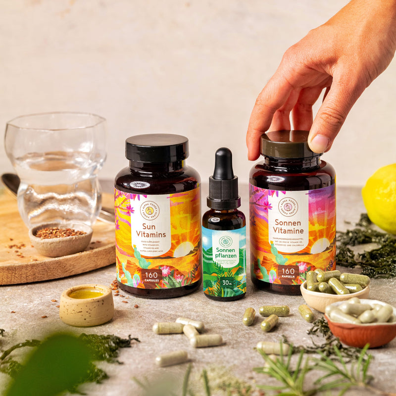 Vitamin D3 + K2 - high dose 4,000 IU - 160 capsules - vitaMK-7, 99.99% all-trans and vegetable omega 3 fatty acids from linseed and algae - SUN VITAMINS - NewNest Australia